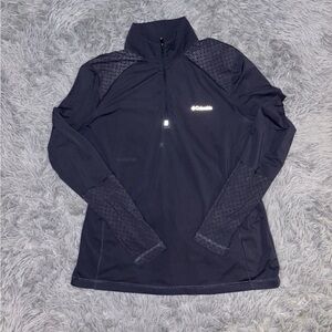 Columbia Women’s Omni-Wick Advanced Evaporation 1/4 Zip Jacket Navy Blue Large